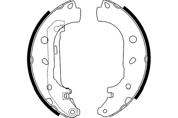 KAVO PARTS Bremžu loku komplekts BS-5433